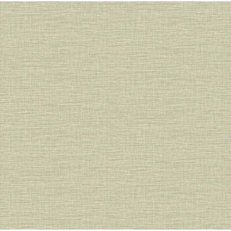 A-Street Prints Lela Neutral Faux Linen Wallpaper