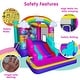 preview thumbnail 3 of 2, Trolls Band Together Inflatable Bouncy Castle with Slide, Outdoor Waterslide Bounce House with Ball Pit for Kids Ages 3-8