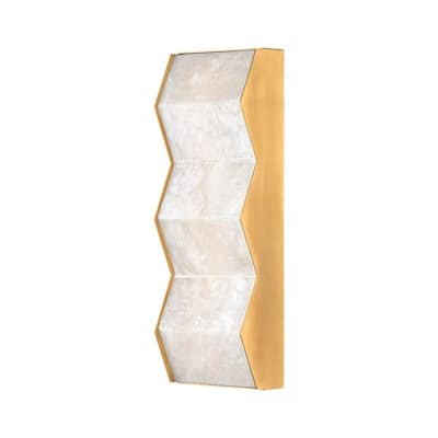 Tanzanite 16.5" High Vintage Brass Wall Sconce