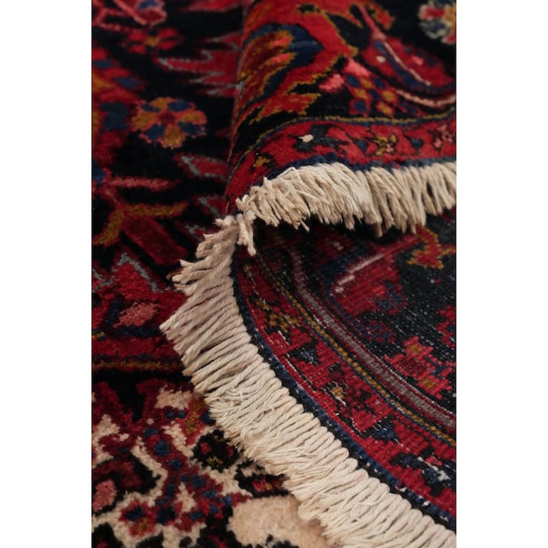 Hand Knotted Oriental 100% Wool Carpet Traditional Medallion Red Heriz Area Rug - 11' 11'' X 8' 4''