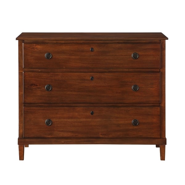 brown wood 3 drawer dresser Mid Century Modern Vintage Lane Furniture 