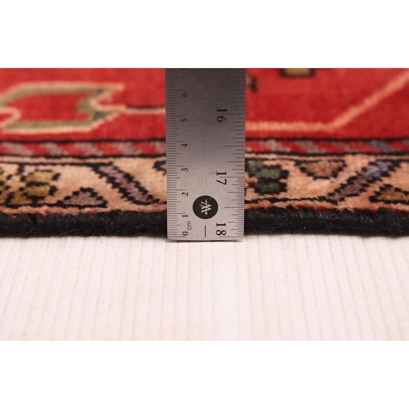 ECARPETGALLERY Hand-knotted Andelz Red Wool Rug - 4'0 x 6'5