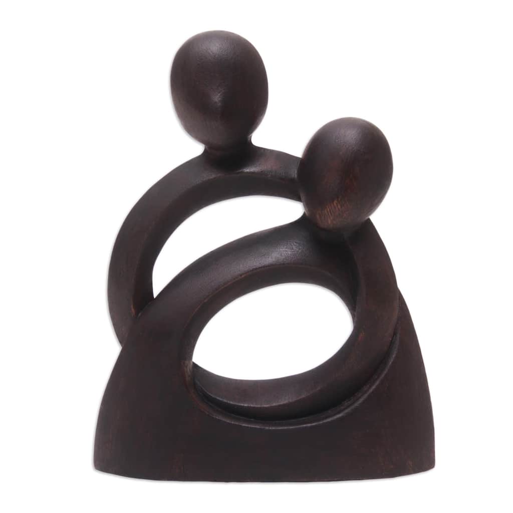 Novica Handmade Endless Embrace Wood Sculpture