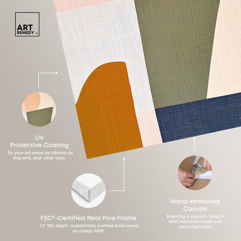 Planar Patchwork I Canvas by Art Remedy, Gallery Wrapped