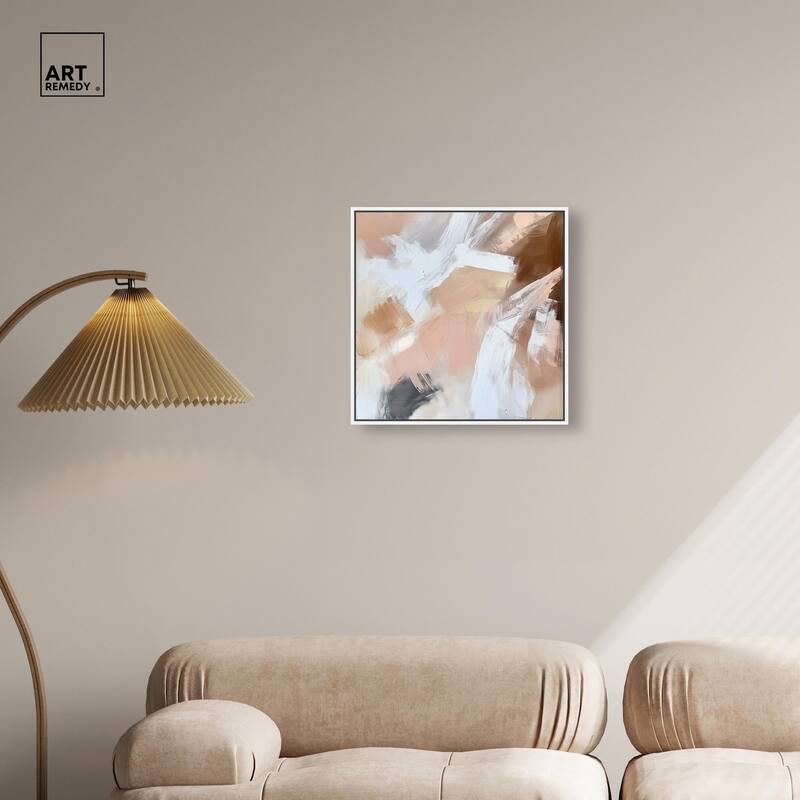 Taupe and Ash I Canvas by Art Remedy