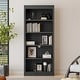 preview thumbnail 12 of 17, 83.4" Tall Wood Bookcase, 5-Tier Bookshelves with Adjustable Storage Shelves, Storage Shelves for Living Room,Home Office