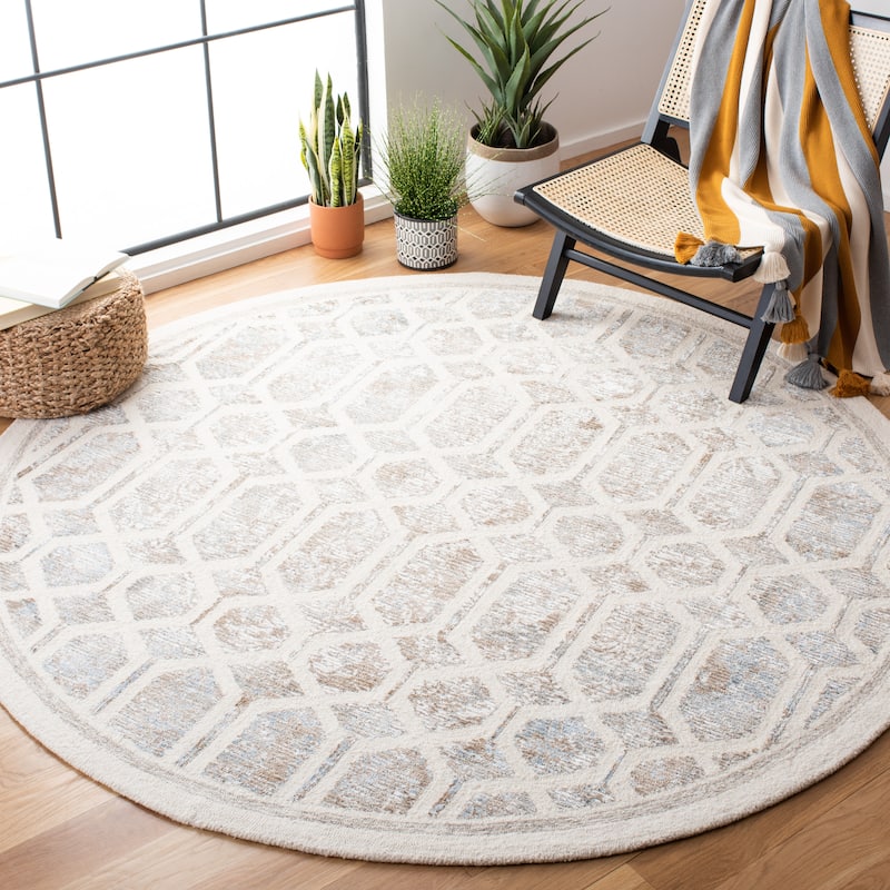 SAFAVIEH, Handmade Artistry Poulia Geometric Wool Rug