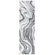preview thumbnail 95 of 104, SAFAVIEH Craft Clytie Modern Abstract Marble Pattern Rug 2'3" x 10' Runner - Grey/Green - Runner