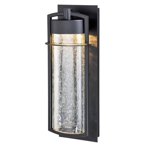 Logan 1 Light LED Cylinder Outdoor Wall Lantern Clear Glass
