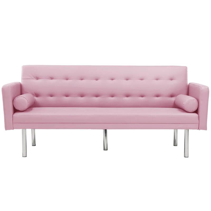 Aukfa Convertible Sleeper Sofa with Metal Legs - 68.5'' W