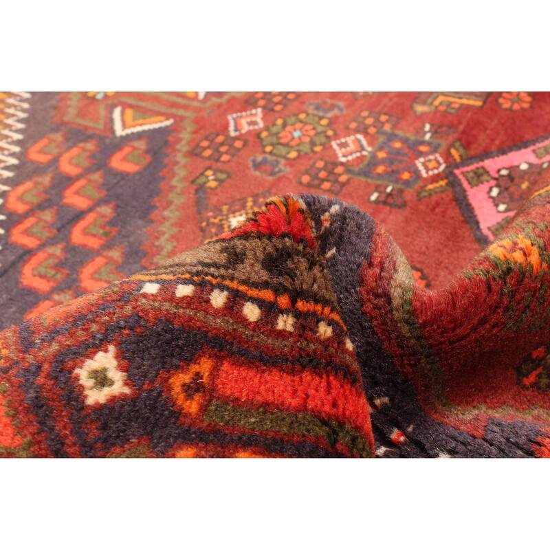 ECARPETGALLERY Hand-knotted Andelz Dark Red Wool Rug - 4'0 x 6'8