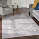 57 Grand by Nicole Curtis Vintage Medallion Machine Washable Area Rug - 4' x 6' - Grey