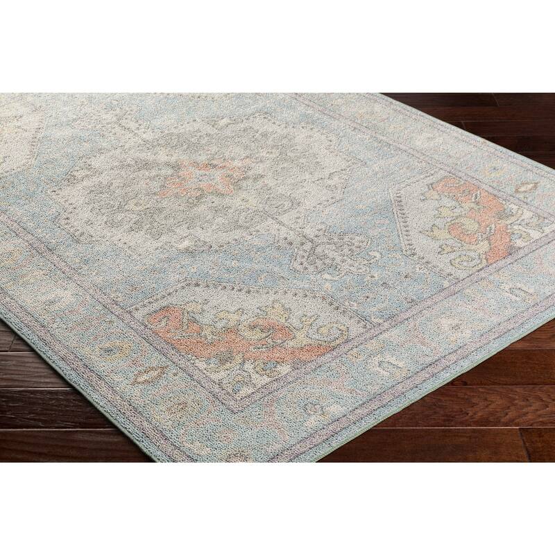 Livabliss Calhoun Traditional Medallion Washable Area Rug Bed Bath & Beyond 37886290