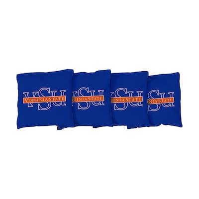Virginia State VSU Trojans Blue Cornhole Bags