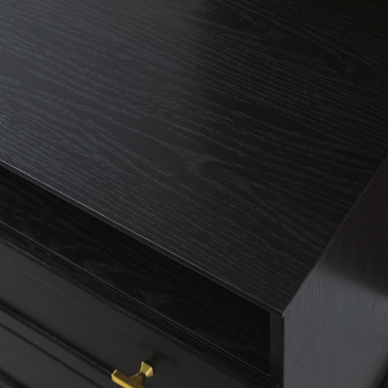 Walker Edison Modern Farmhouse Nightstand with Open Shelf