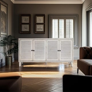 4 Shutter Door Wooden Cabinet - Bed Bath & Beyond - 40202172