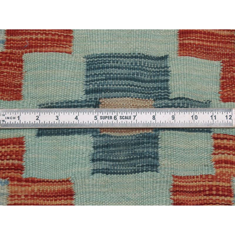 Hand-Woven Sangat Nadir Brown/Blue Rug - 6'3" x 9'10"