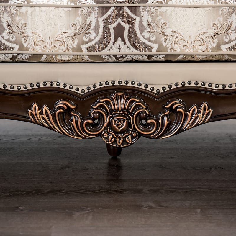 Furniture of America Wasing Traditional Formal Tufted Back Loveseat