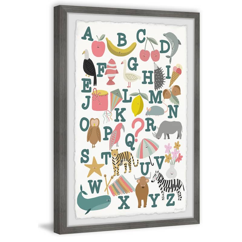'Learn ABCs' Framed Painting Print