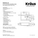 preview thumbnail 15 of 64, KRAUS Kore Stainless Steel Farmhouse Kitchen Sink with Accessories