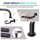 preview thumbnail 10 of 98, Energy-saving Wraparound Adjustable French Blackout Curtain Rod Set