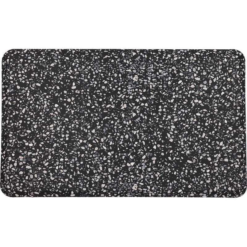 Mohawk Home Dri-Pro Deluxe Cushion Anti Fatigue Mat - 20" x 42" - Terrazo Tile Black