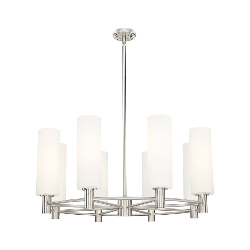 Innovations Lighting Downtown Urban - Crown Point - 8 Light 32" Stem Hung Chandelier with 12" Shade