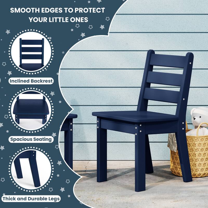 Polytrends Garden Party Kids Outdoor Dining Chair (Set of 2)