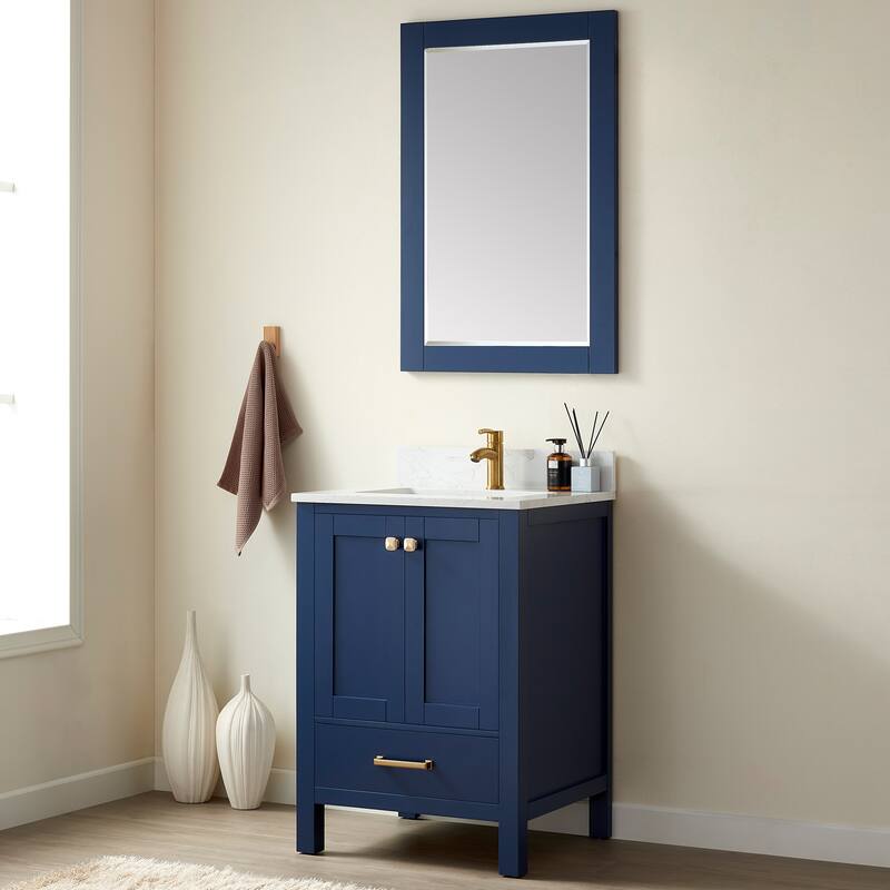 Shannon 24" Single Vanity with Composite Stone Countertop,no Mirror