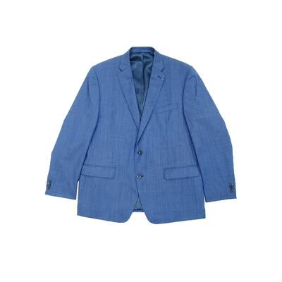 Michael Kors Men's Classic-Fit Airsoft Stretch Solid Suit Jacket (46L, Blue)