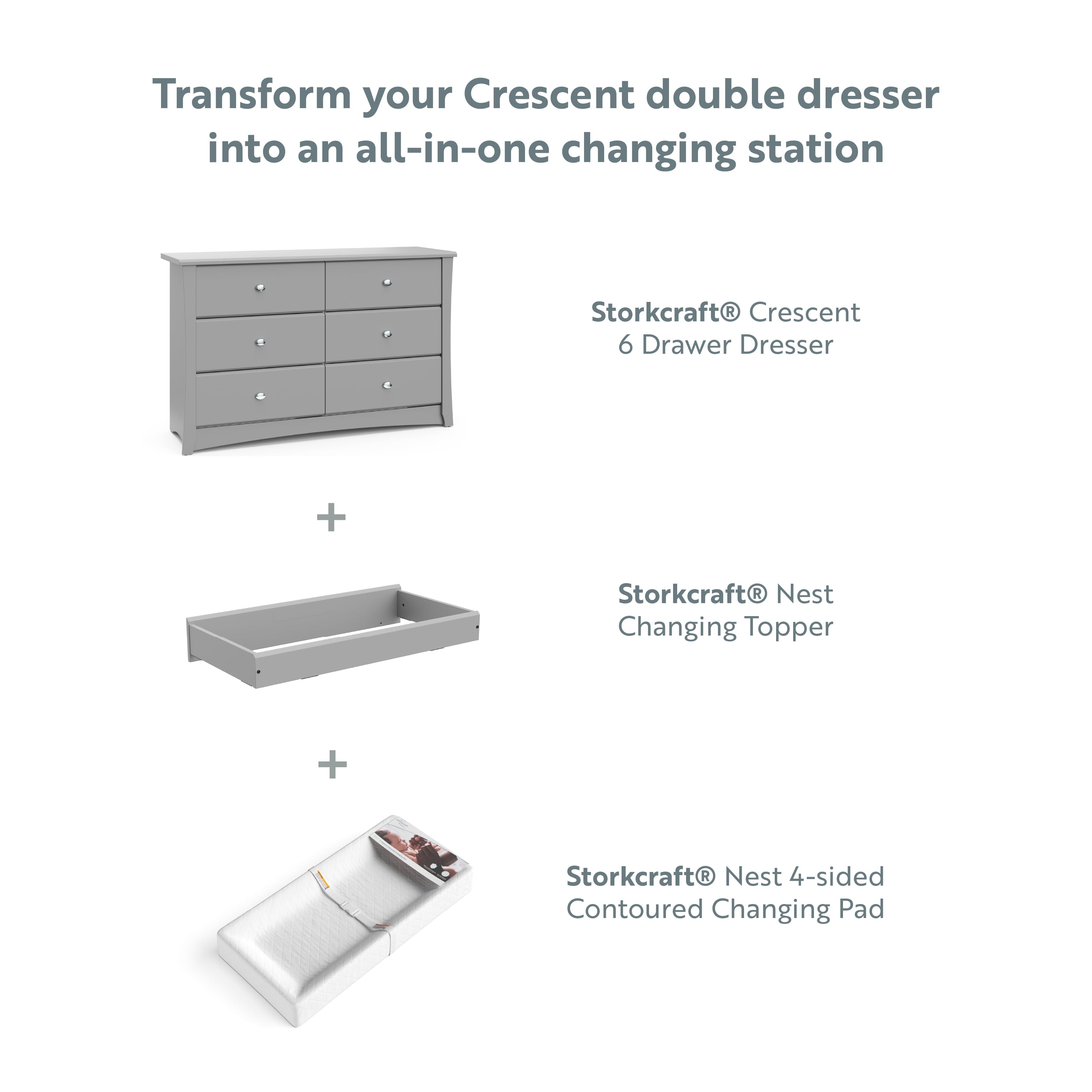 Crescent 6 2025 drawer double dresser