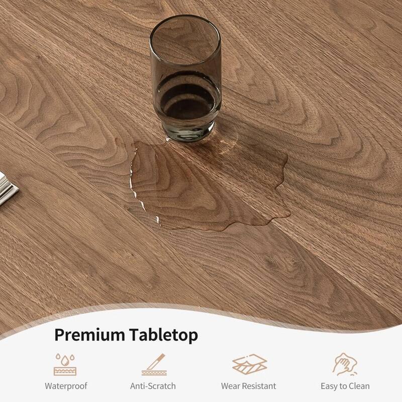 70.8" Modern Extra-Long Wooden Dining Table for 6-8 People, Rectangular Farmhouse Kitchen Table - 70.8" Wx35.4"Dx29.5"H