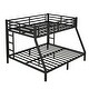 preview thumbnail 5 of 9, Full XL over King Size Metal Bunk Bed with Fence, Ladder, Space-Saving and Noise Reduced for Teens and Adults