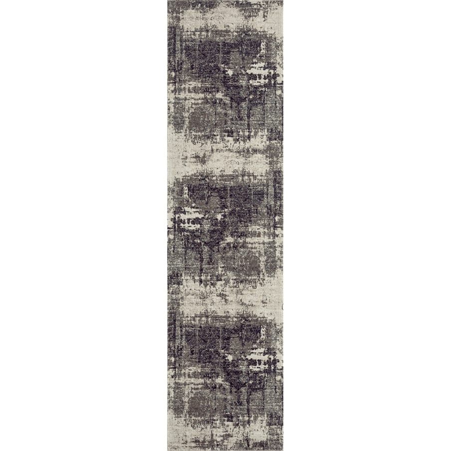 Porch & Den Polyantha Distressed Grey Abstract Indoor/Outdoor Area Rug