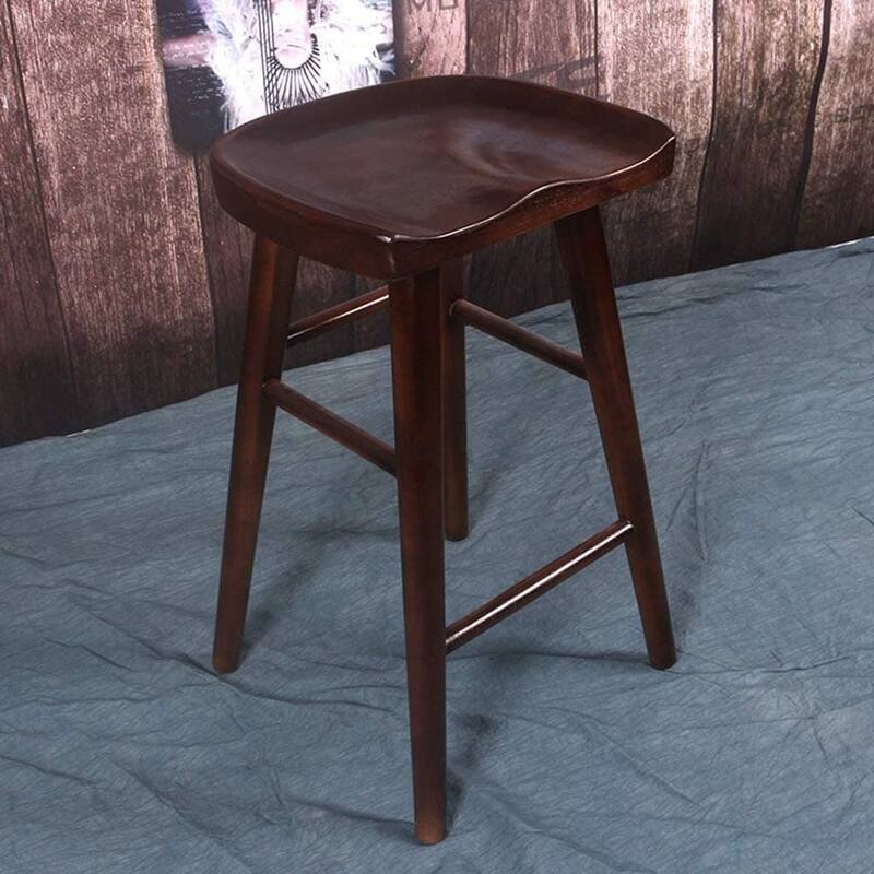 Maple Tractor Stool (set of 2) - Bar Height - Dark Maple - Set of 2