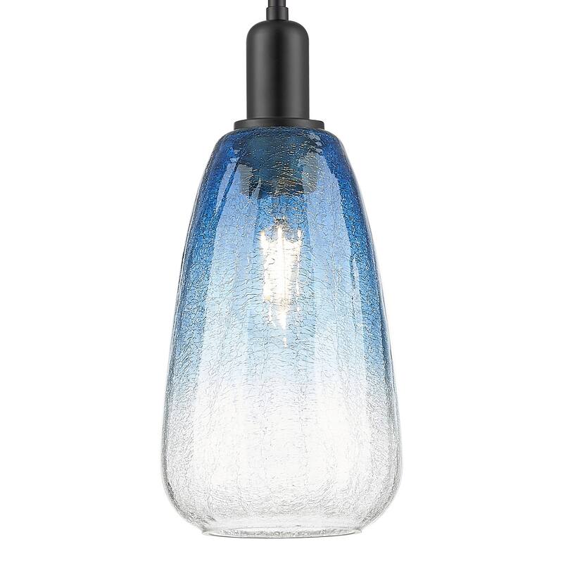 Innovations Lighting 716-1S-G480-6SB Brookhaven Almond 6" Wide Mini - Matte Black