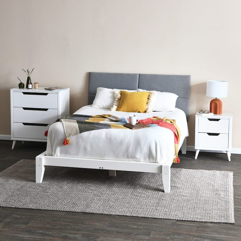 Yume Solid Wood Dresser Chest of 3 Drawers