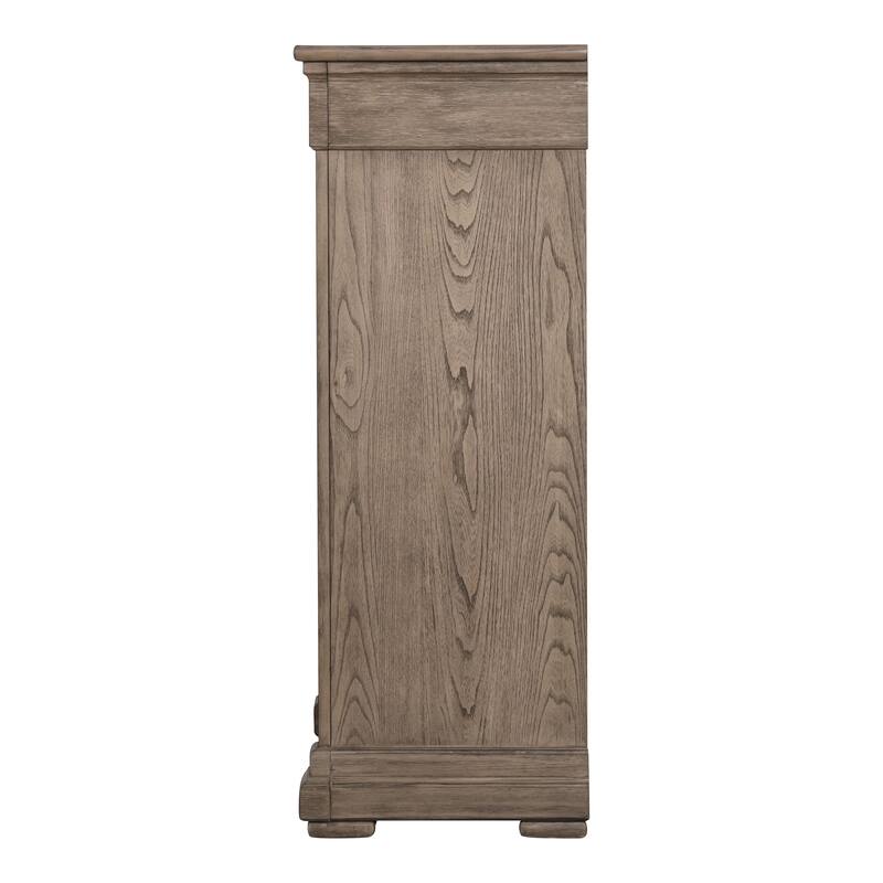 Furniture of America Wacine 3-Piece Weathered Grey Wood Chest and 2-Nightstand Bedroom Set