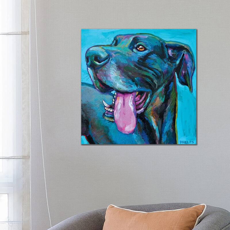 iCanvas "Great Dane III" by Robert Phelps Canvas Print - 26x26x1.5
