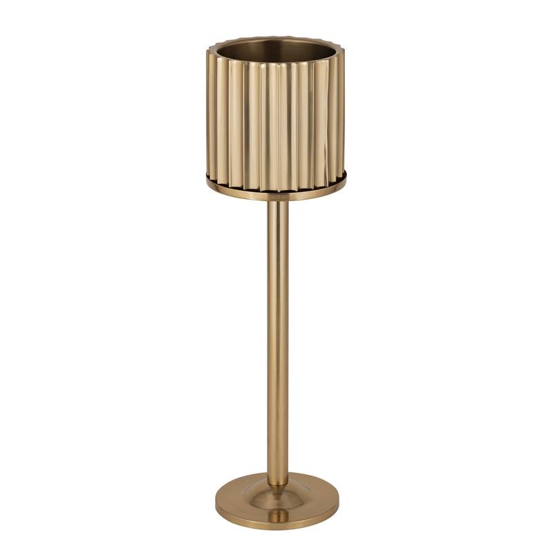 Gold Steel Ice Bucket Stand Only Large