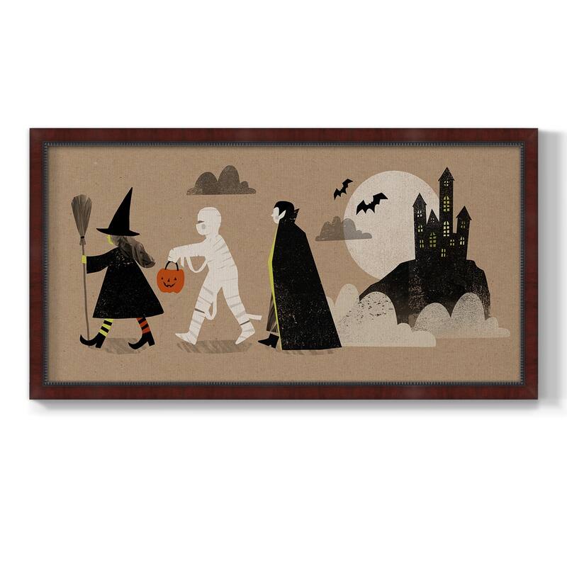 Graphic Halloween Collection D Premium Framed Canvas- Ready to Hang