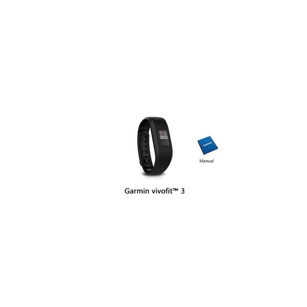 Refurbished Garmin Vivofit3 Black Regular Vivofit 3 Black Regular Overstock