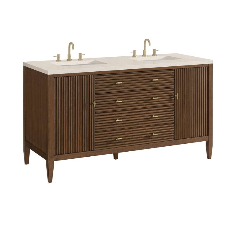 James Martin Vanities 485-V60D-3EMR Myrrin 60" Double Basin Wood