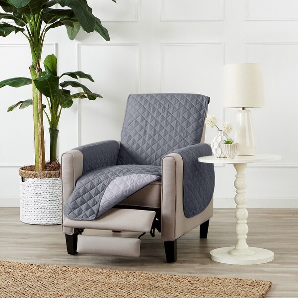 Great Bay Home Reversible Quilted Recliner Furniture Protector. Opens flyout.