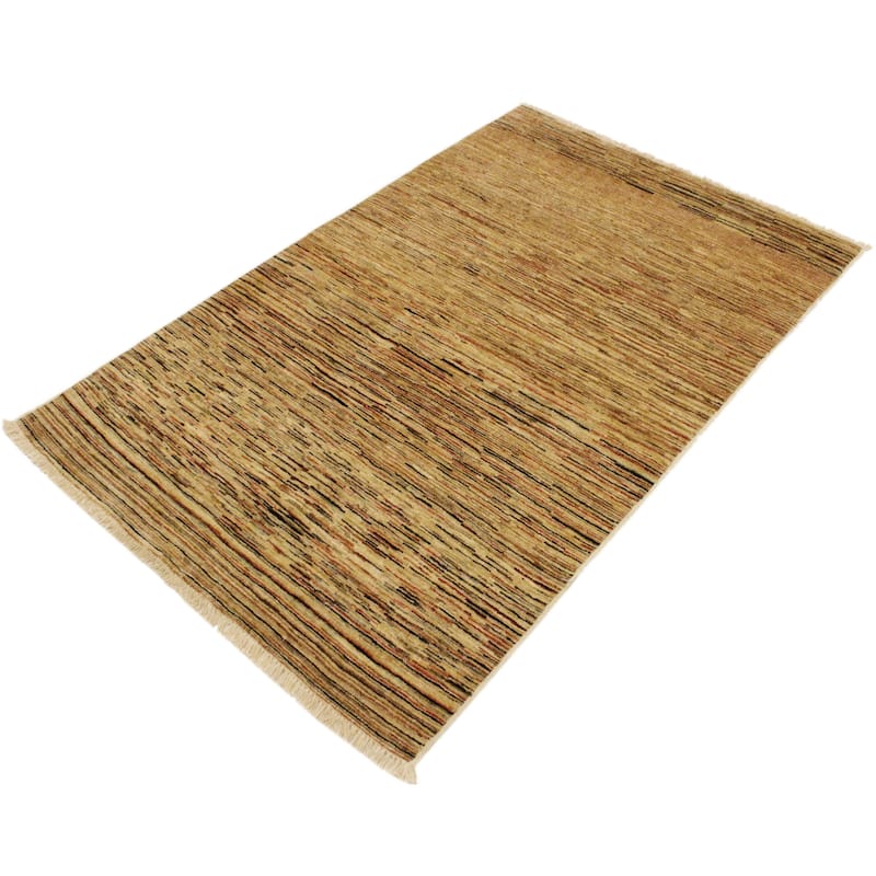 Boho Earthline Gabbeh Hand Knotted Wool Area Rug