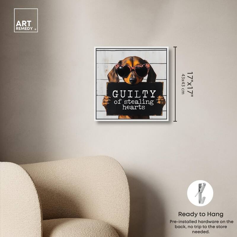 Guilty of Stealing Hearts Canvas by Art Remedy