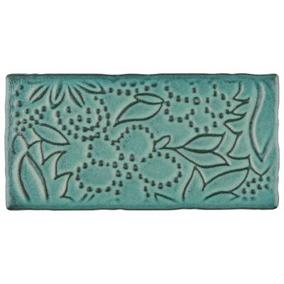 Merola Tile Antic Feelings Lava Verde 3" x 6" Ceramic Subway Wall Tile