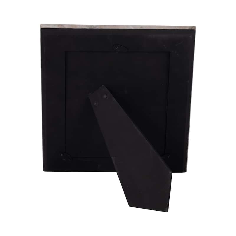 Sagebrook Home Curved Marble Photo Frame, Mocha, Rectangle