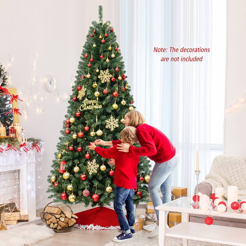 Gymax 6/7/8 FT Christmas Tree w/568/830/1182 PVC Branch Tips - See Details