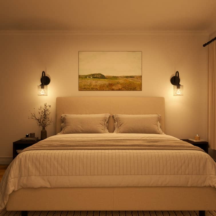 Acroma 1-light Dimmable Armed Sconce Wall Sconce